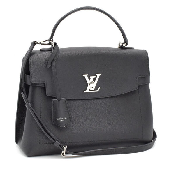 Louis Vuitton Lock Me Ever MM Grained Calf Leather Noir Black - Picture 1 of 8
